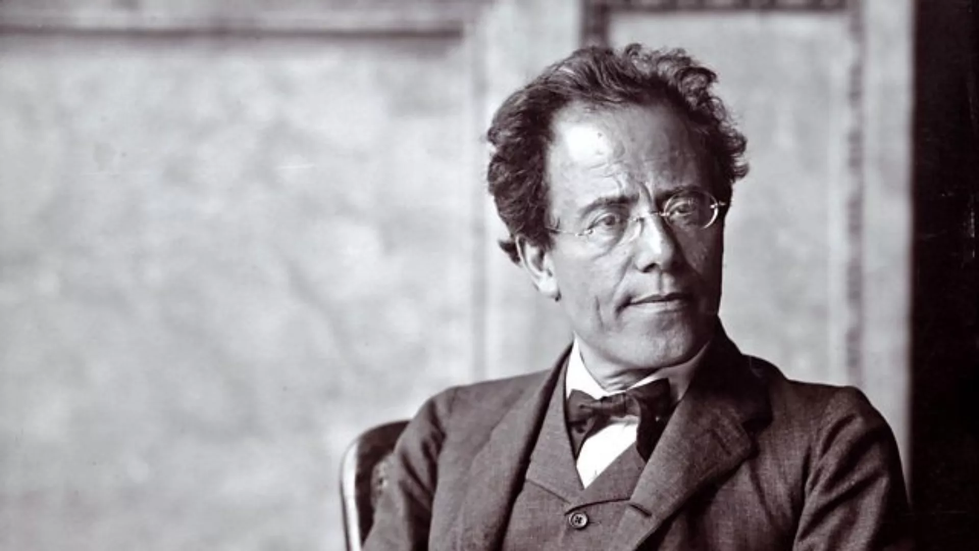 Foto in bianco e nero di Gustav Mahler